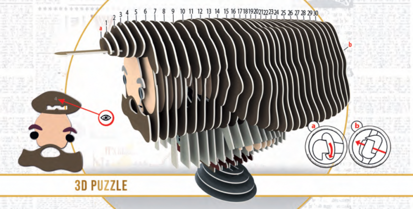 EDUCA 3D puzzle Harry Potter: Rubeus Hagrid
