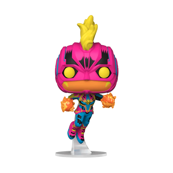 Funko POP! Marvel Black Light- Captain Marvel