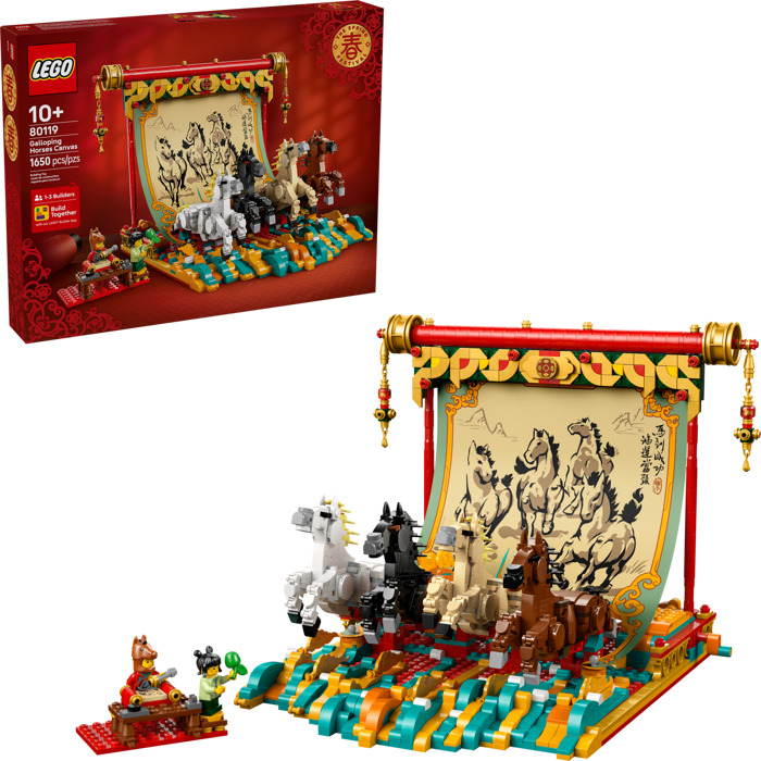 LEGO® 80119 Zvitok s obrazom cválajúcich koní