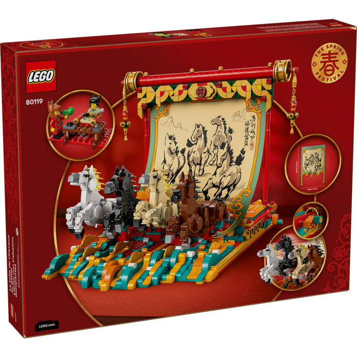 LEGO® 80119 Zvitok s obrazom cválajúcich koní